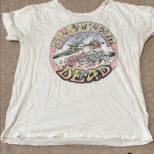 Junk Food Clothing White Grateful Dead Tee